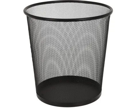 Odpadkový kôš na papier 28 cm, čierny kov%