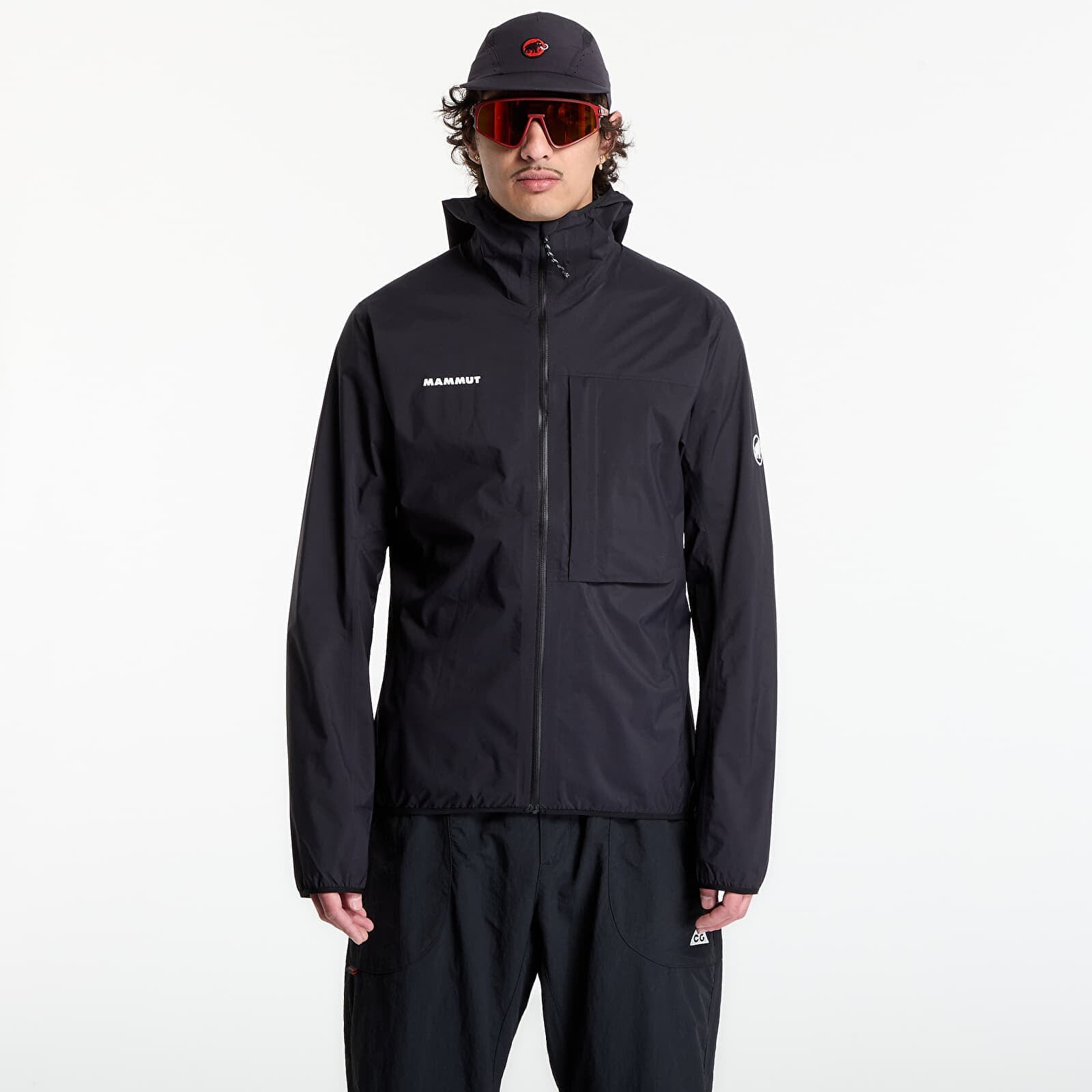 Vetrovka Mammut Ducan Light HS Hooded Jacket Men Black XL