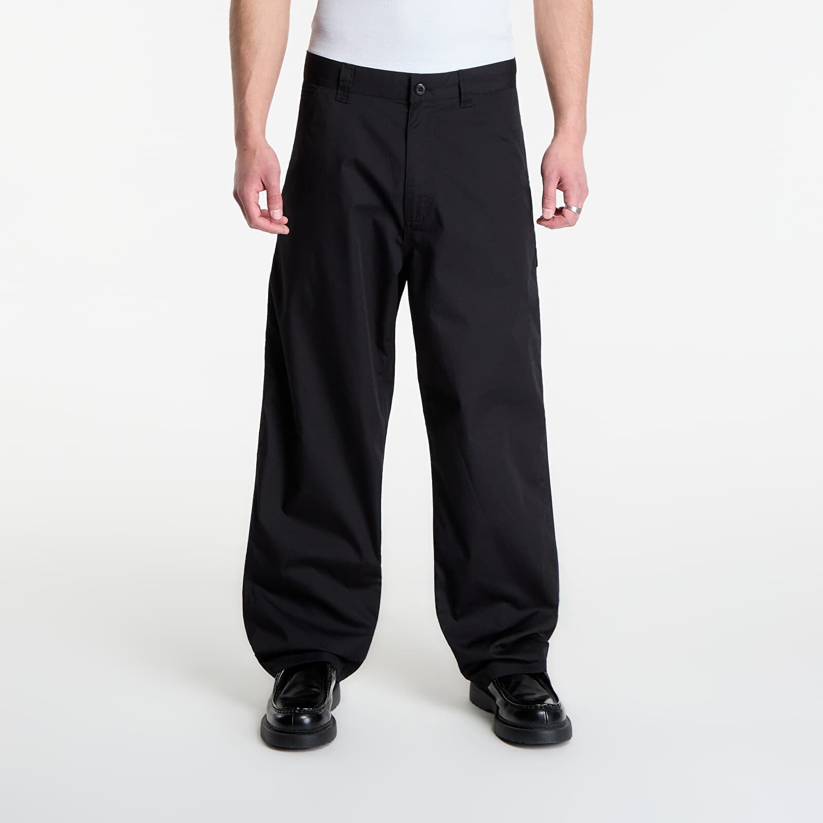Kalhoty Carhartt WIP Postal Single Knee Pant Black XS