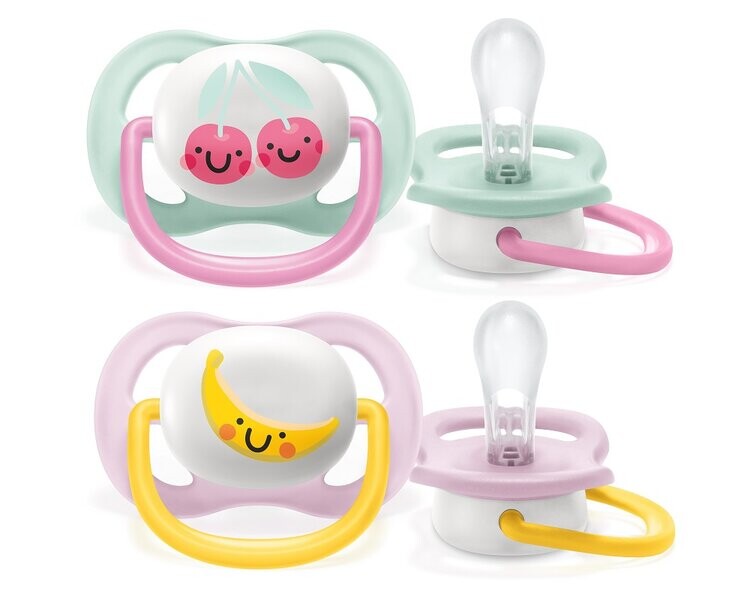 Philips AVENT Cumlík Ultra air play 0-6m dievča 2 ks,Philips AVENT Cumlík Ultra air play 0-6m dievča 2 ks