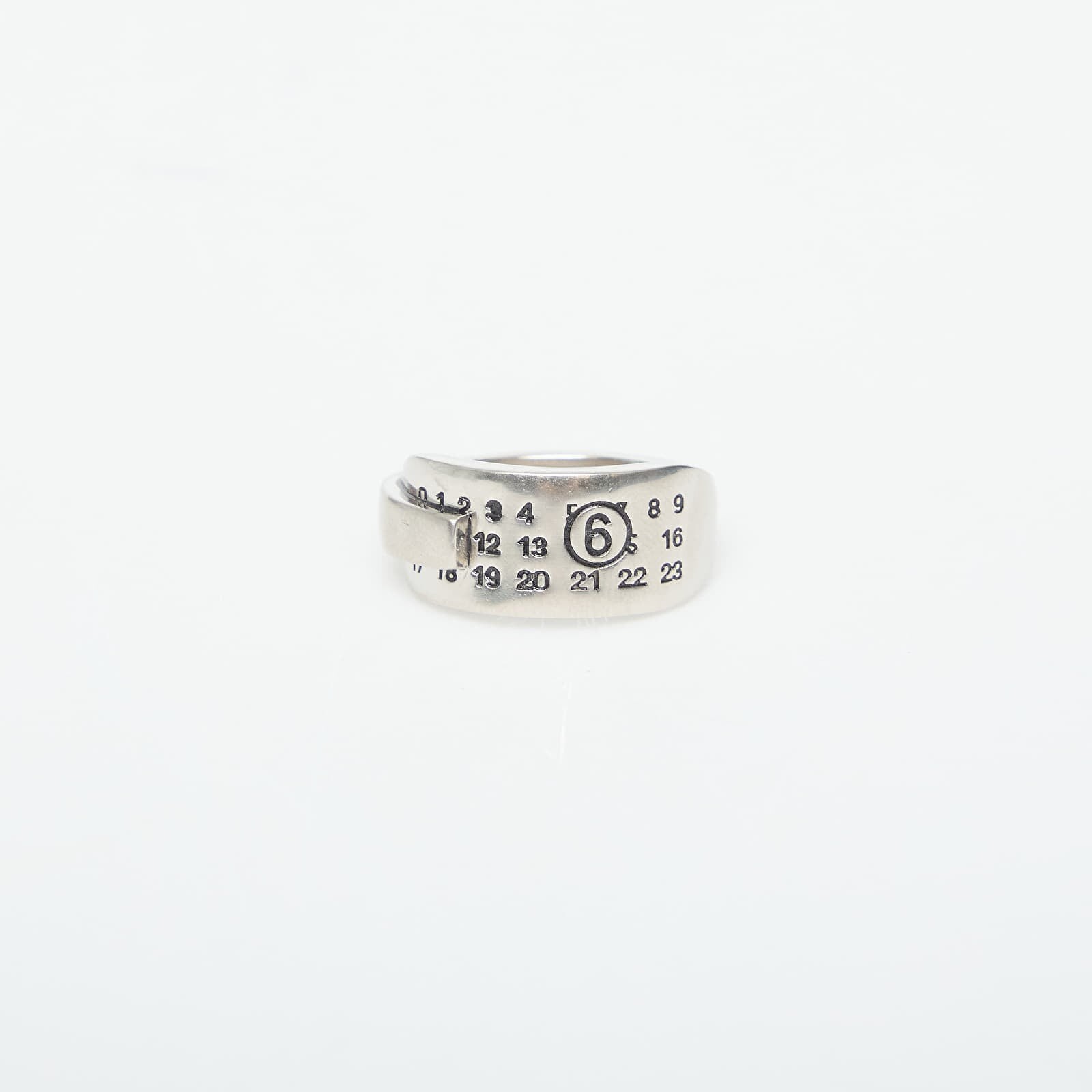 Prsteň MM6 Ring Brushed Palladio M