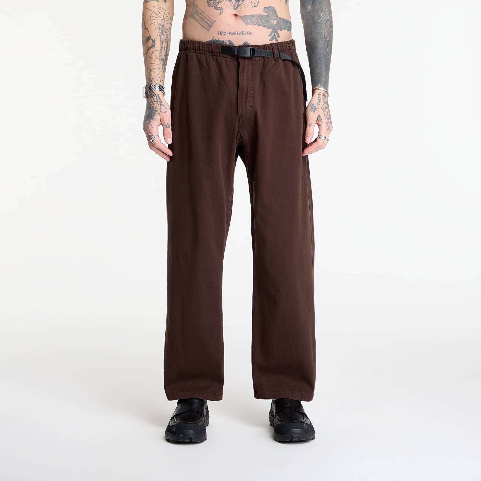 Džínsy Gramicci Gramicci Pant Straight Fit Chocolate L