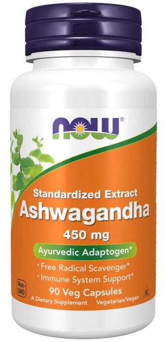 Now foods ashwagandha (vitánie snodárná) 450 mg 90 kapsúl