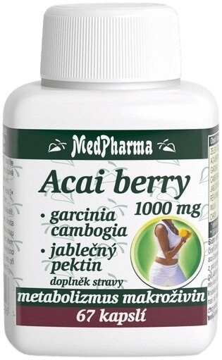 Medpharma acai berry 1000 mg + garcinia cambogia + jablečný pektin 67