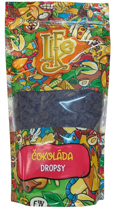 Lifelike hořká čokoláda 51% dropsy 250 g