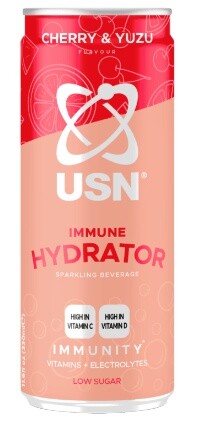 Usn immune hydrator low sugar 330 ml - třešeň a yuzu
