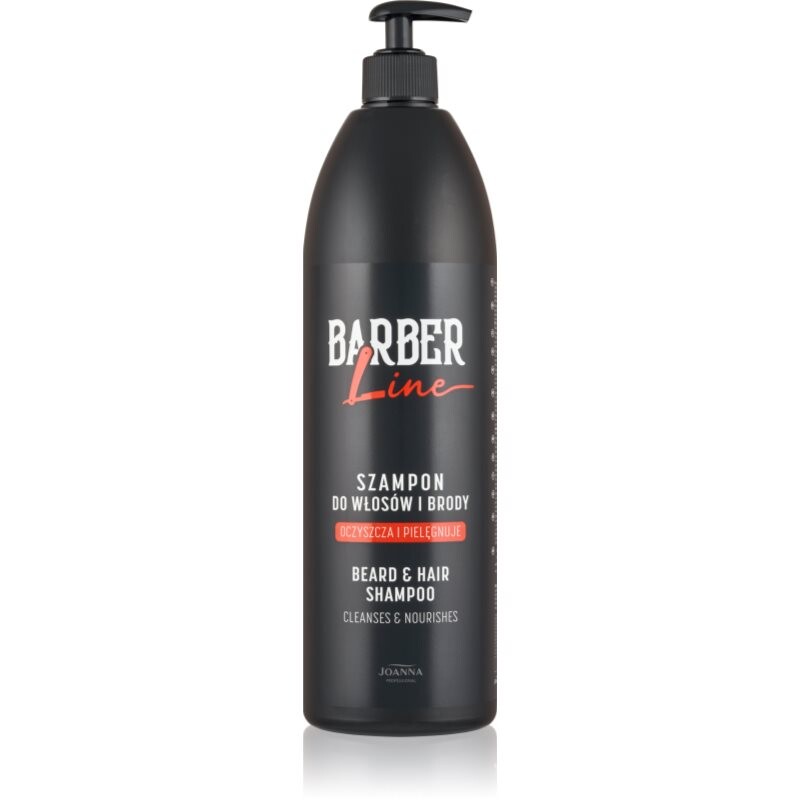 Joanna Barber Line Beard and Hair Shampoo šampón na vlasy a fúzy pre mužov 1000 ml