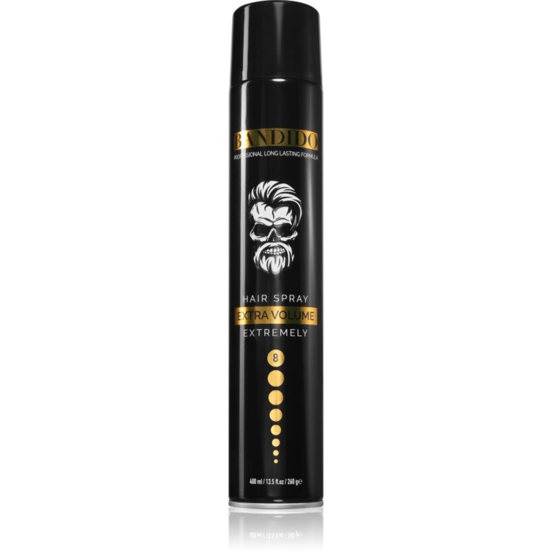 BANDIDO Hair Spray lak na vlasy odtieň Black 400 ml