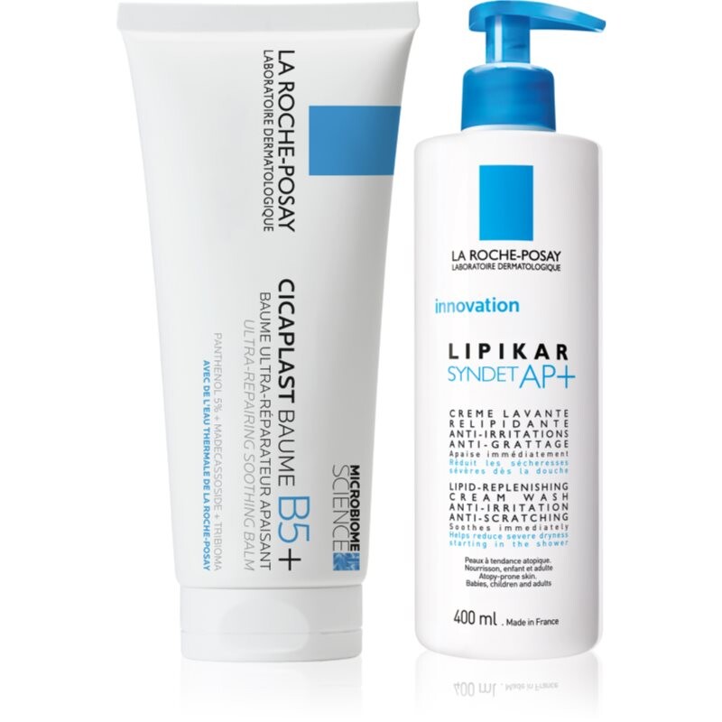 La Roche-Posay Bundles Lipikar + Cicaplast sada pre svrbiacu a podráždenú pokožku