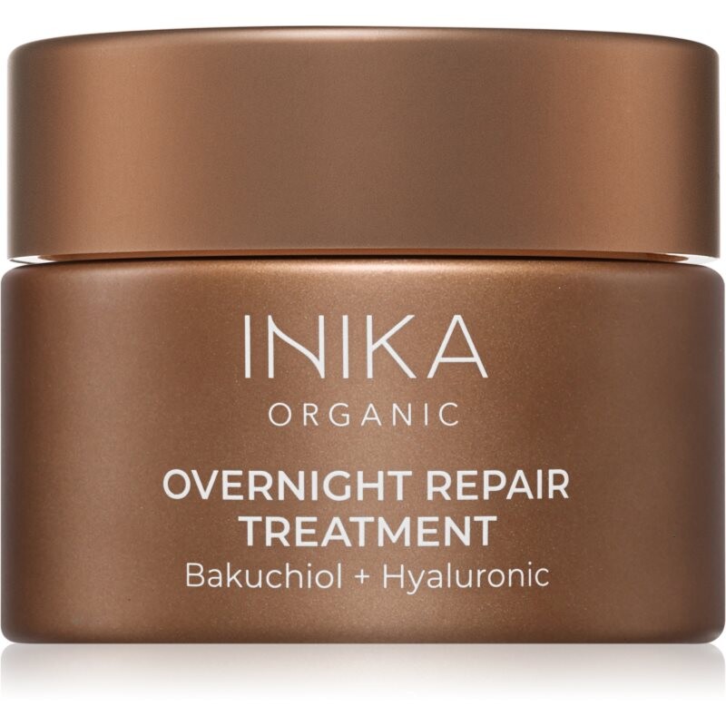 INIKA Organic Overnight Repair Treatment nočná regeneračná maska pre intenzívnu hydratáciu pleti 50 ml