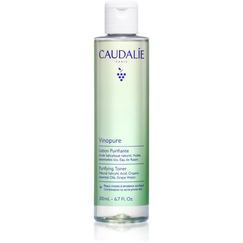 Caudalie Vinopure Purifying Toner čistiace tonikum pre zmiešanú pleť 200 ml