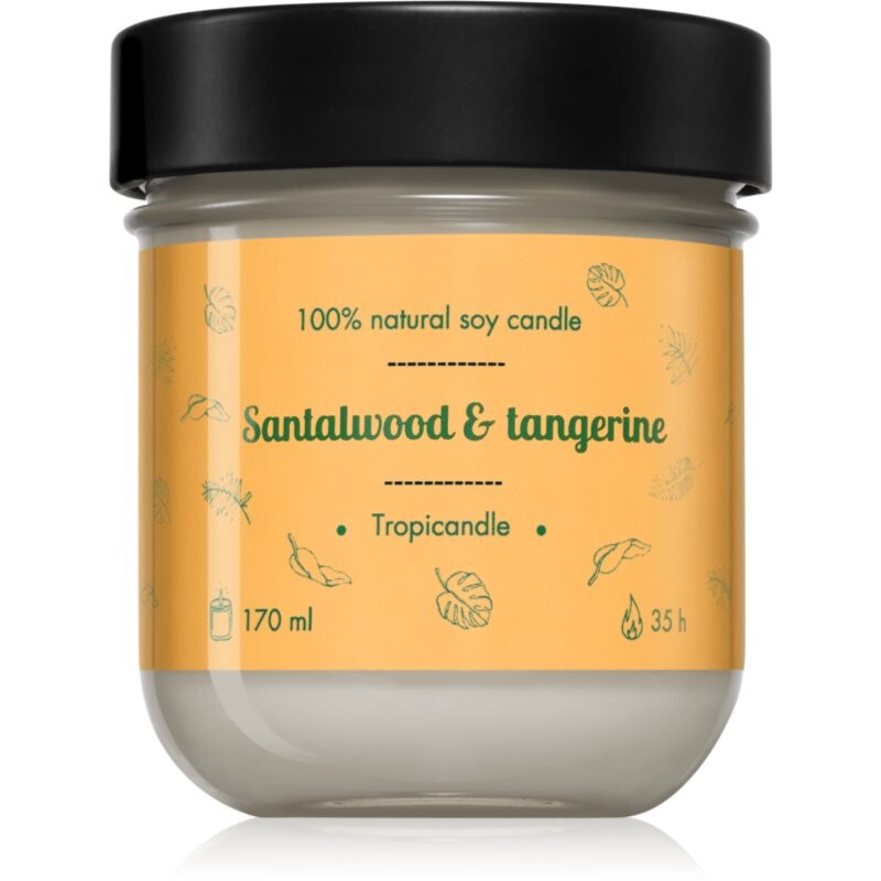 Tropicandle Santalwood & Tangerine vonná sviečka 170 ml