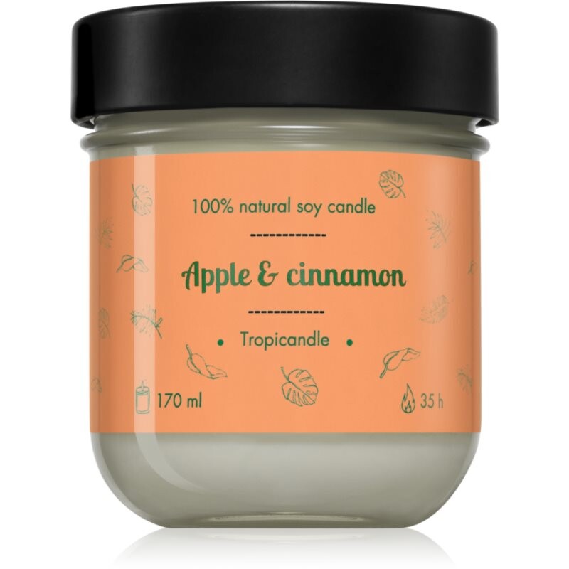 Tropicandle Apple & Cinnamon vonná sviečka 170 ml