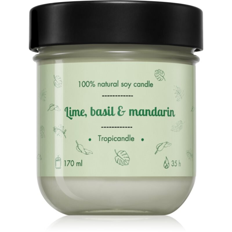 Tropicandle Lime, Basil & Mandarin vonná sviečka 170 ml