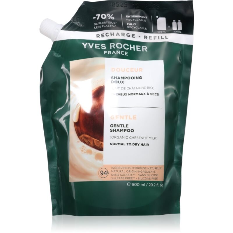 Yves Rocher Douceur zjemňujúci šampón 600 ml