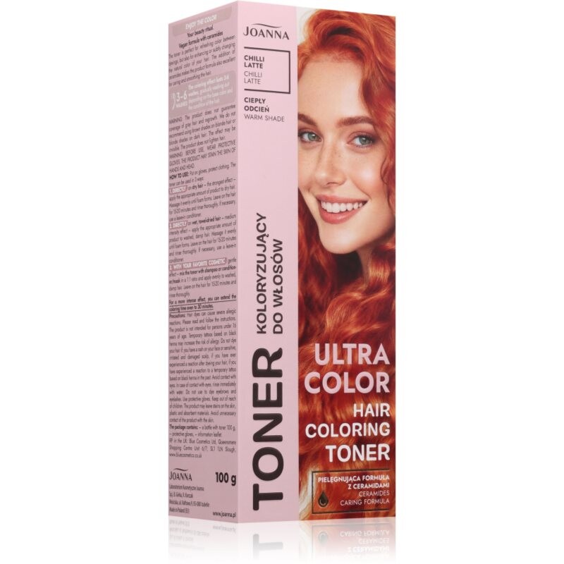 Joanna Ultra Color farebný toner odtieň Chilli Latte 100 g