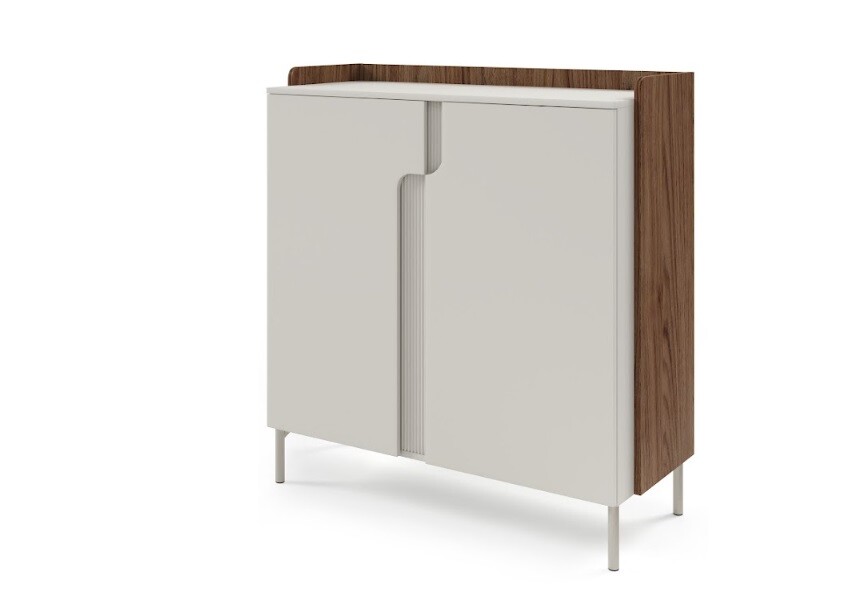 Meblar  Komoda POSITANO P08 | cashmere / orech alba