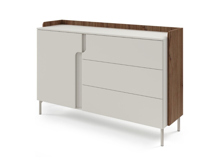 Meblar  Komoda POSITANO P07 | cashmere / orech alba