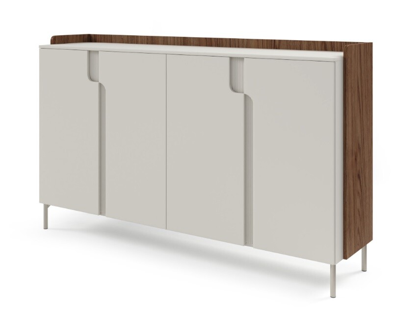 Meblar  Komoda POSITANO P06 | cashmere / orech alba