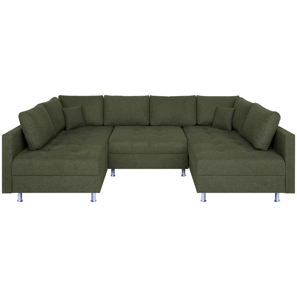 P & B SEDACIA SÚPRAVA, textil, olivovozelená