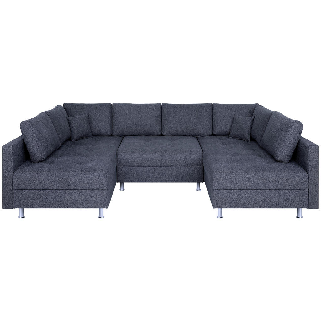 P & B SEDACIA SÚPRAVA, textil, antracitová