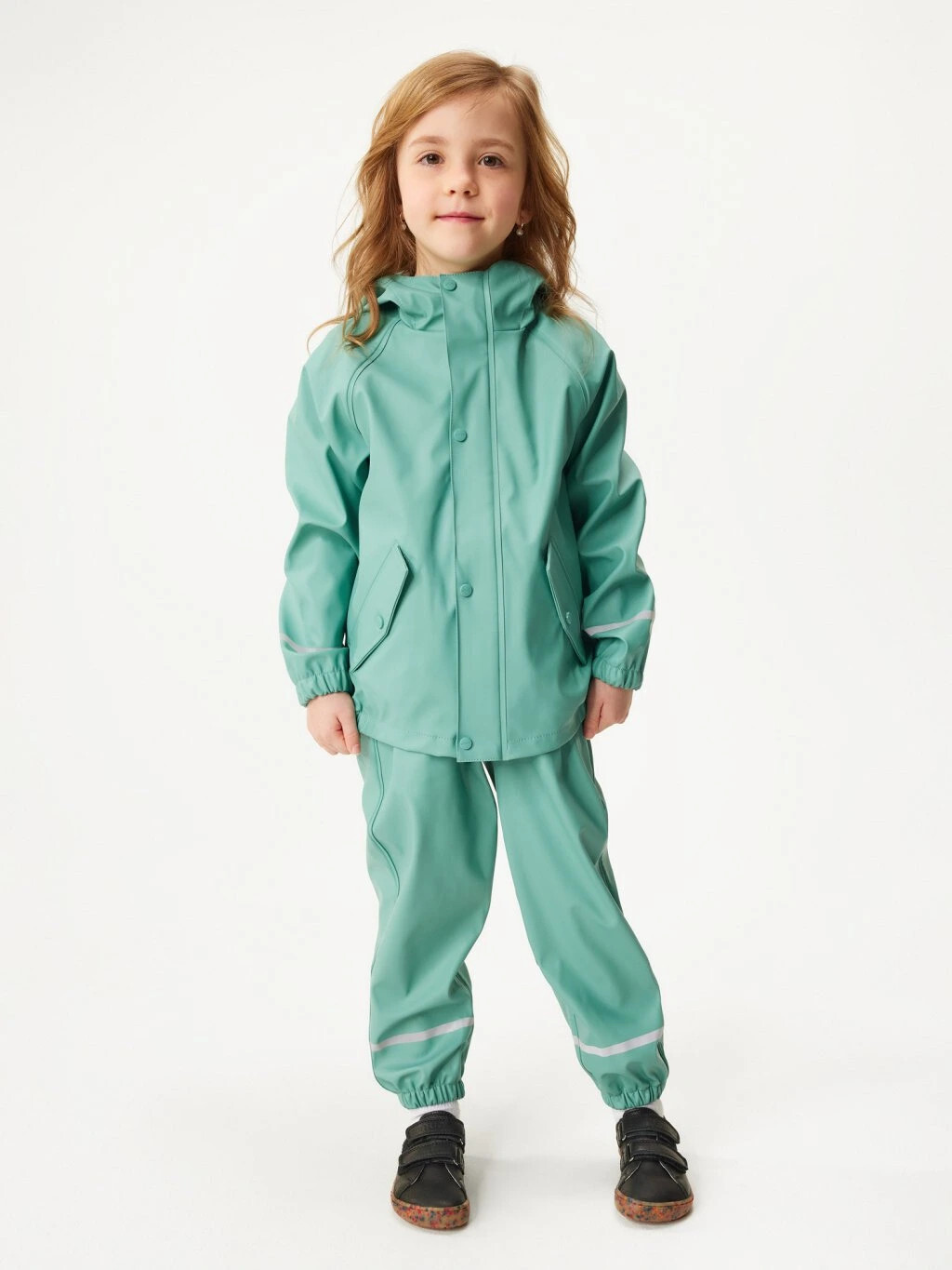 Detská nepremokavá bunda bez zateplenia, Zelená - veľ. 92/98