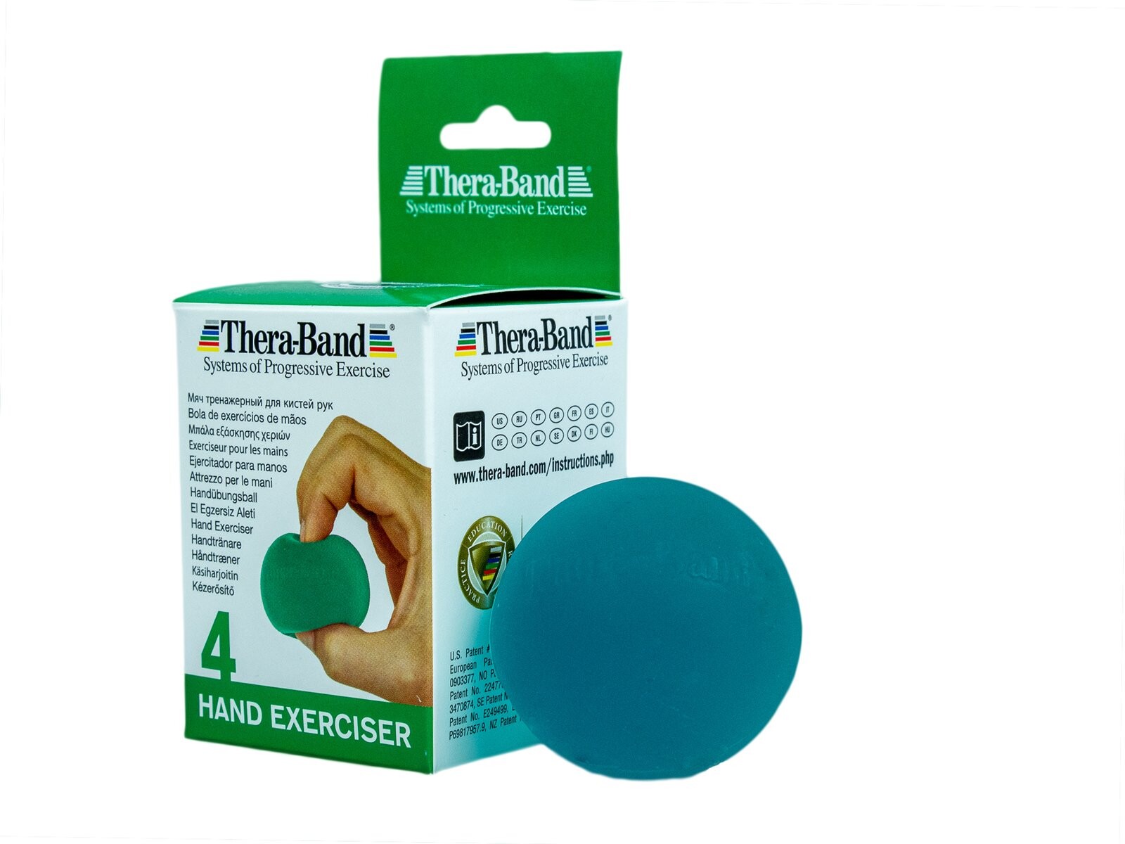 THERABAND L-Posilovač ruky - zelený