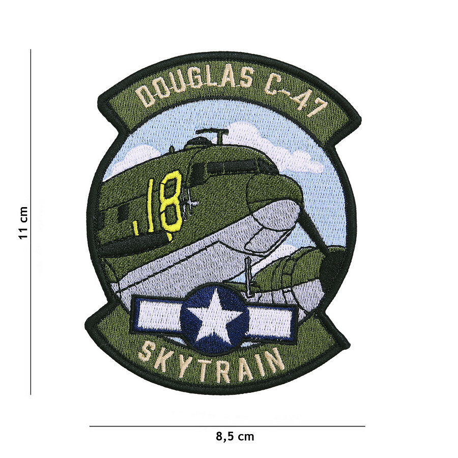 Nášivka textilná Fostex Douglas C-47 Skytrain - farebná