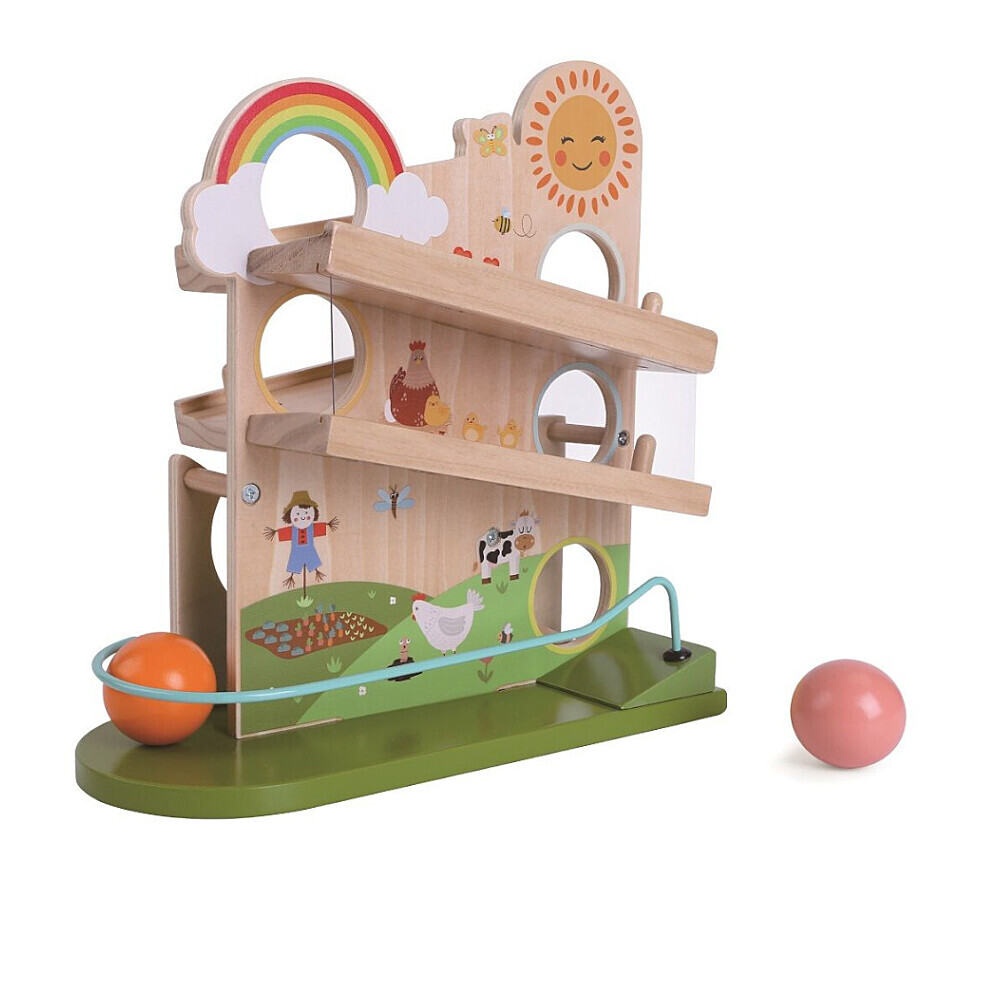2KIDS TOYS Guľôčková dráha šťastná farma 4 kusy