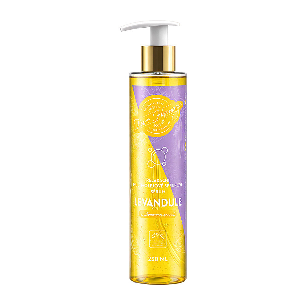 PURE HARMONY Relaxačné multi-olejové sprchové sérum Levanduľa 250 ml