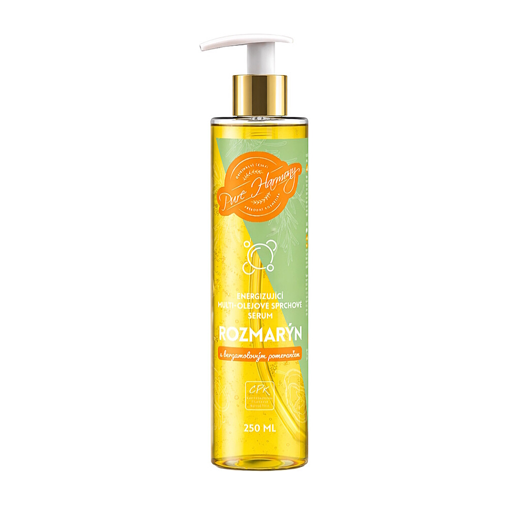 PURE HARMONY Energizujúce multi-olejové sprchové sérum Rozmarín 250 ml