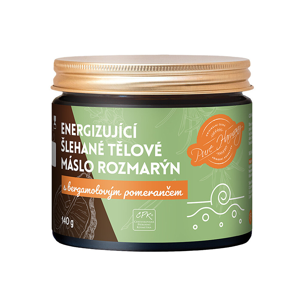 PURE HARMONY Energizujúce šľahané telové maslo Rozmarín 140 g