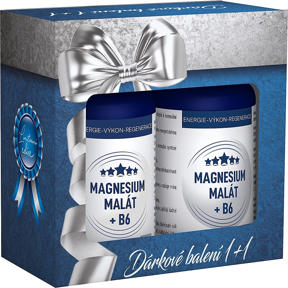 CLINICAL Magnesium malát + B6 2 x 100 kapsúl + DARČEKOVÉ balenie 1+1