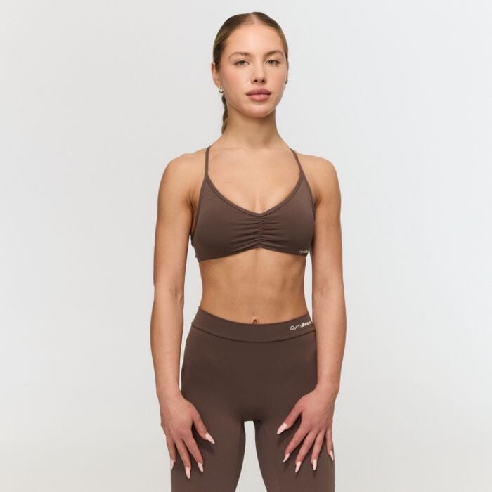 GymBeam Športová podprsenka Fierce Cappuccino  XS