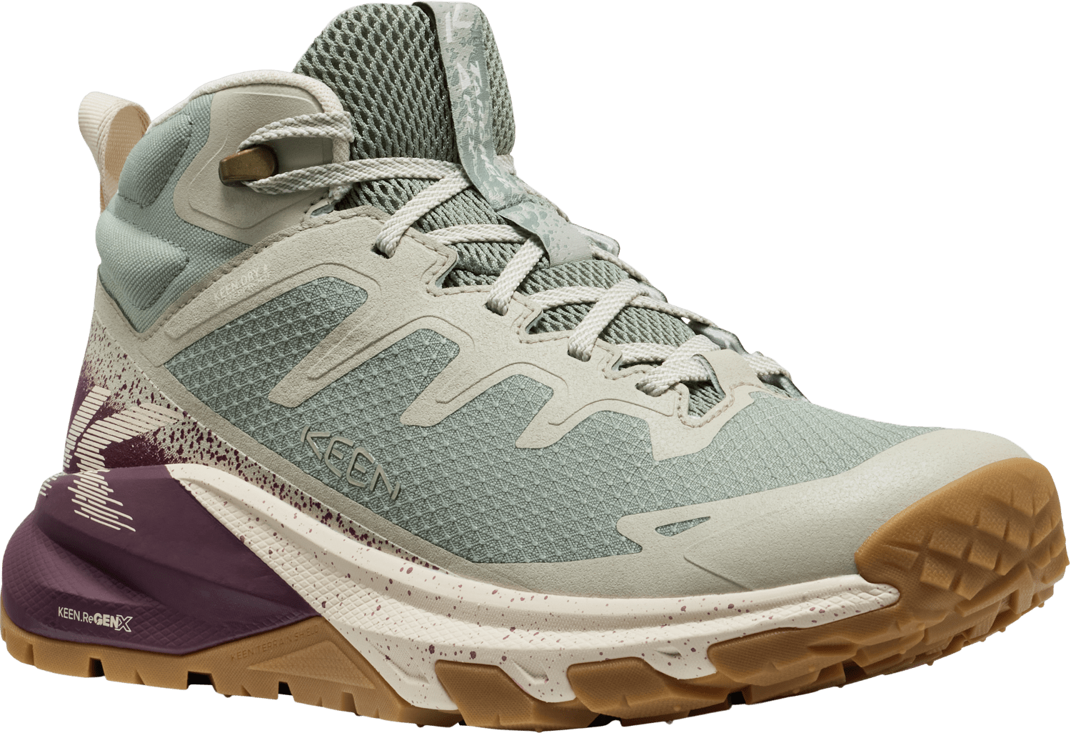 Keen TARGHEE APEX MID WP WOMEN lily pad/fig Veľkosť: 37,5 195208997785