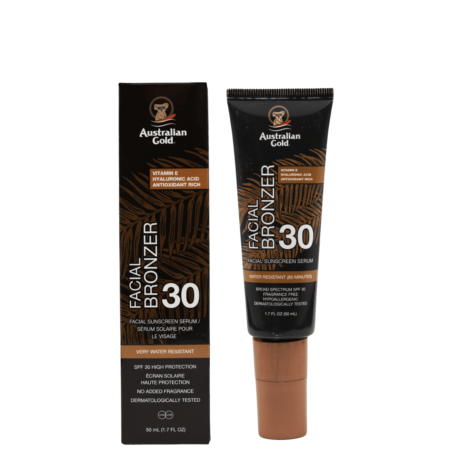 AUSTRALIAN GOLD SPF 30 denné pleťové sérum s bronzerom 50 ml