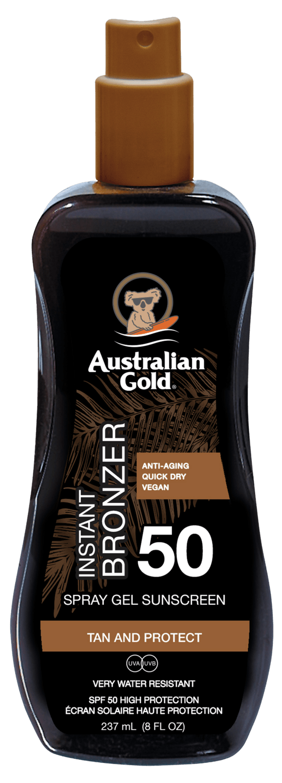 AUSTRALIAN GOLD SPF 50 Spray Gel Bronzer 237 ml