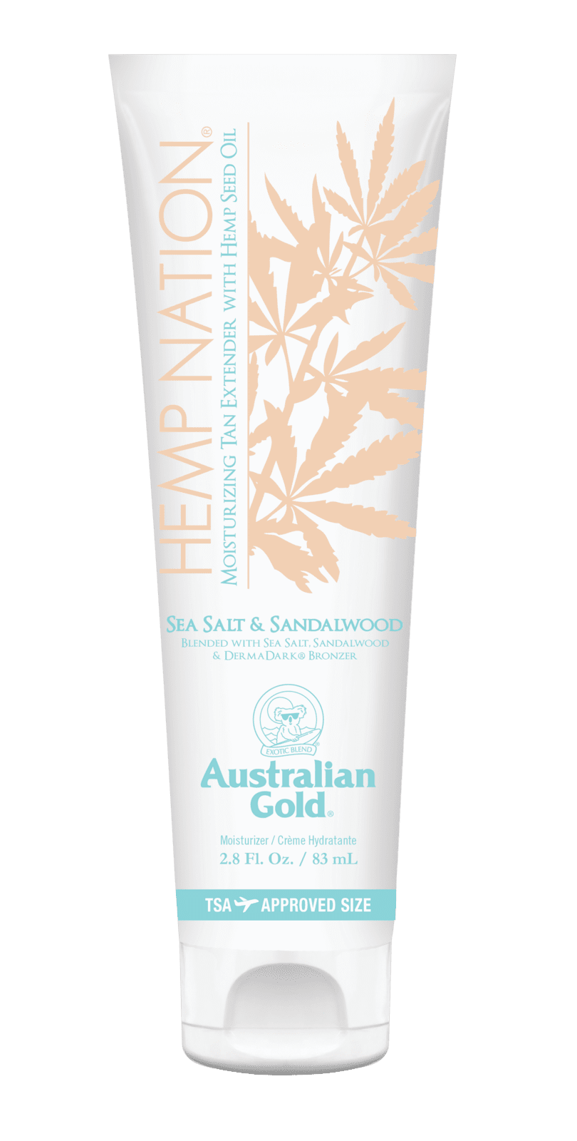 AUSTRALIAN GOLD Hemp Nation Telové mlieko, Sea Salt Sandalwood, cestovné balenie 83 ml