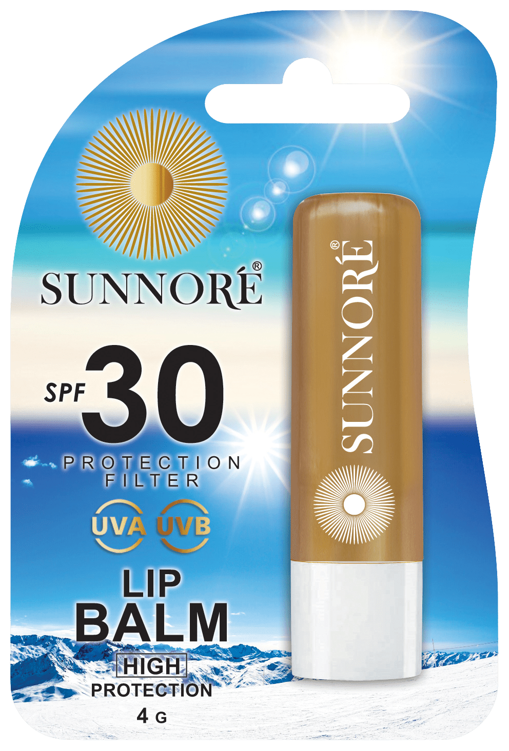 SUNNORÉ Balzam na pery SPF 30, 4 g