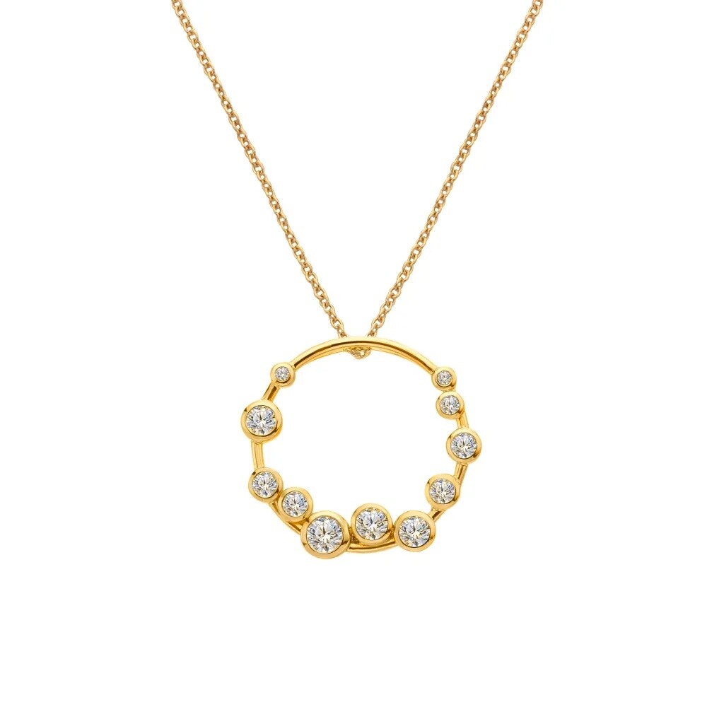 Hot Diamonds Pozlátený strieborný náhrdelník Tender DP1107 (retiazka, prívesok)