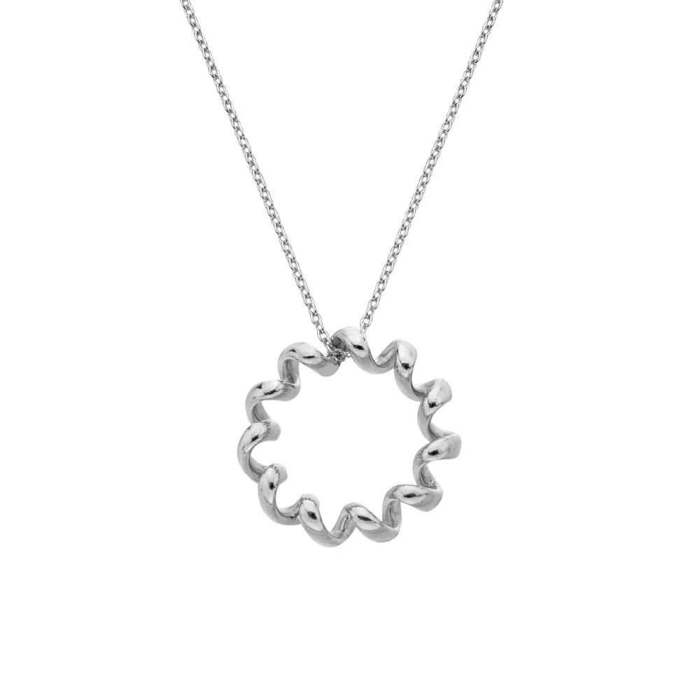 Hot Diamonds Originálny strieborný náhrdelník s diamantom Twist DP1096