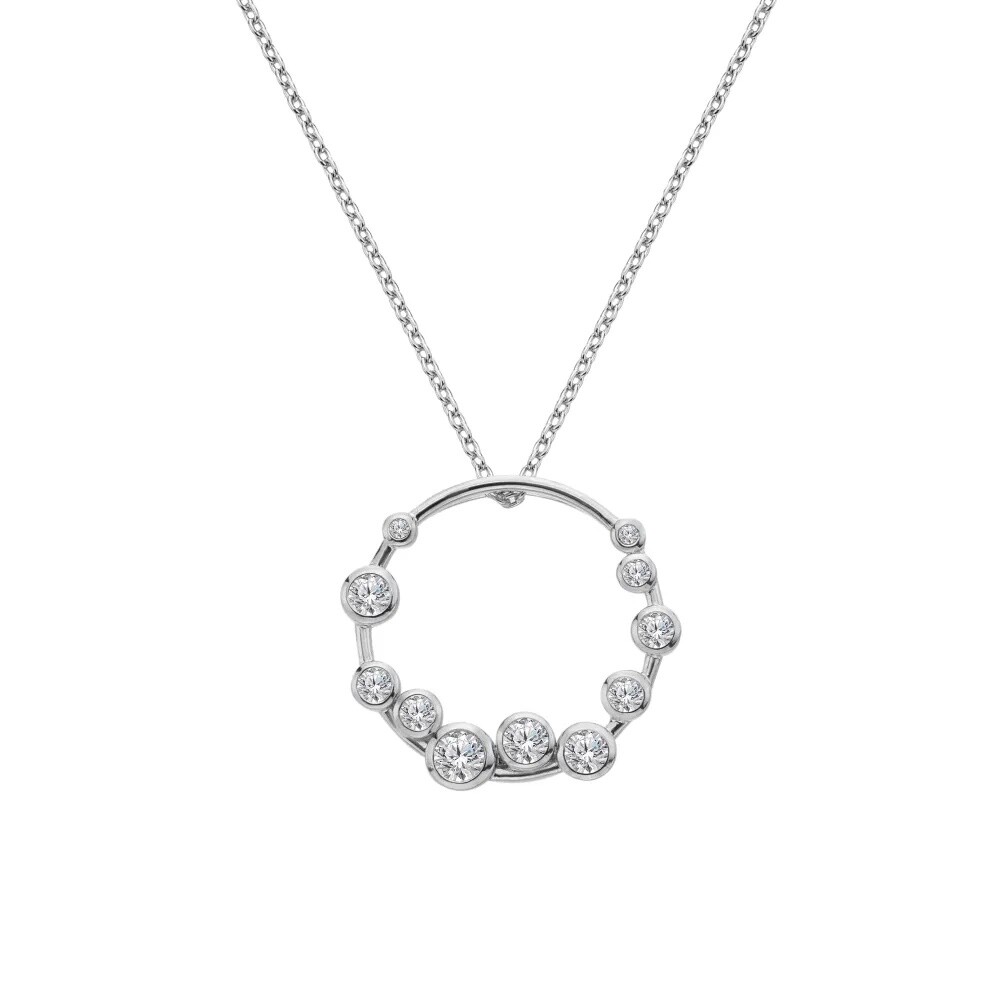 Hot Diamonds Strieborný luxusný náhrdelník Tender DP1106 (retiazka, prívesok)