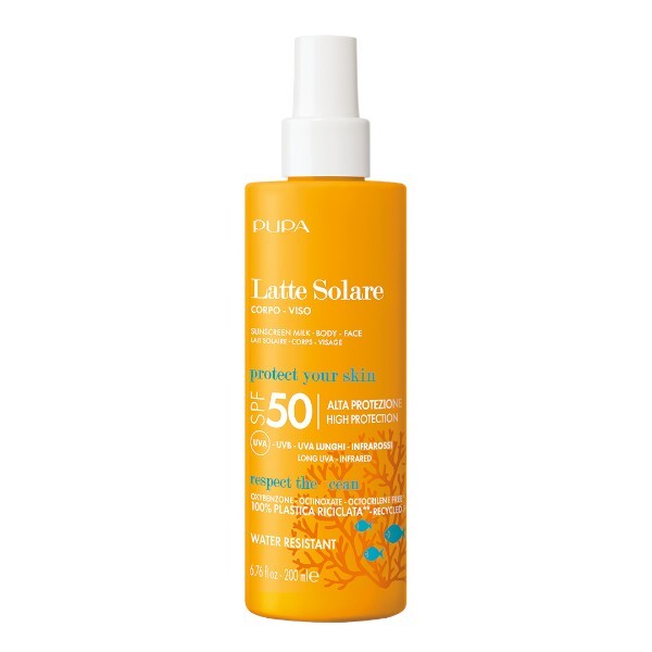 PUPA Milano Sprej na opaľovanie Latte Solare SPF 50 Sunscreen Milk 200 ml