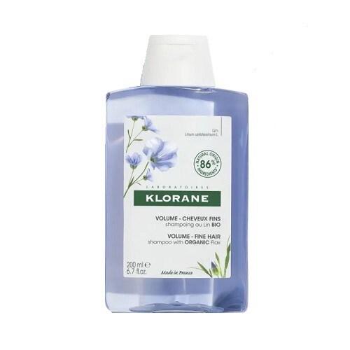 Klorane Šampón pre objem jemných vlasov Bio Len (Volume Shampoo) 400 ml