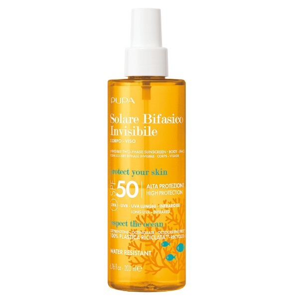 PUPA Milano Sprej na opaľovanie SPF 50 Invisible Two-Phase Sunscreen 200 ml