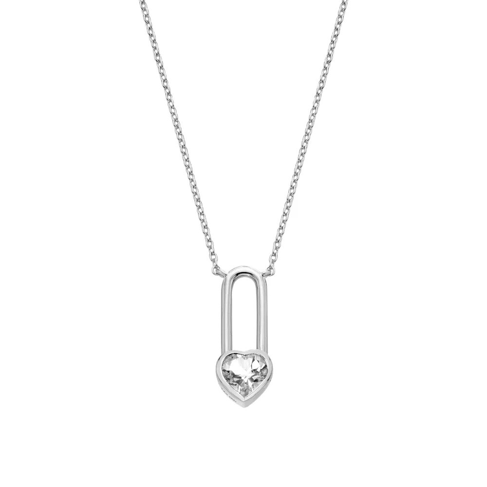 Hot Diamonds Strieborný náhrdelník s diamantom a topazom Solitaire DN233