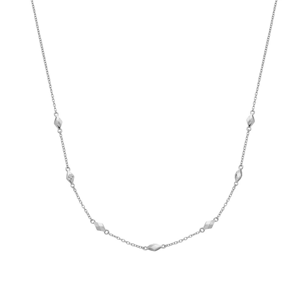 Hot Diamonds Nežná strieborná retiazka s diamantom Harlequin DN235