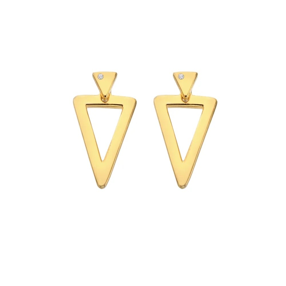 Hot Diamonds Pozlátené strieborné náušnice Paired DE888