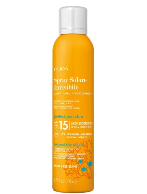 PUPA Milano Sprej na opaľovanie SPF 15 Spray Solare Invisibile 200 ml