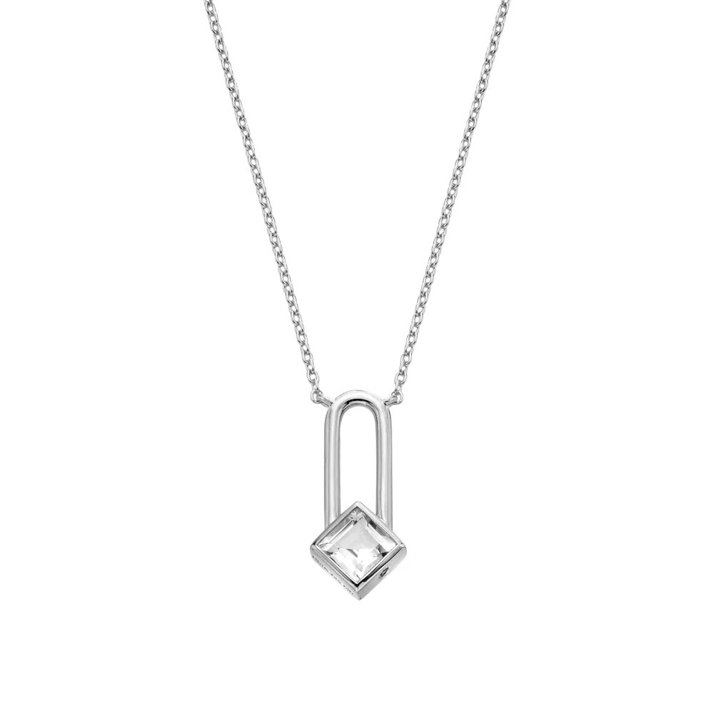 Hot Diamonds Strieborný náhrdelník s diamantom a topazom Solitaire DN232